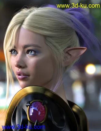 3D打印模型MEGA Updo 2 Hair for Genesis 8 and 8.1 Females的图片