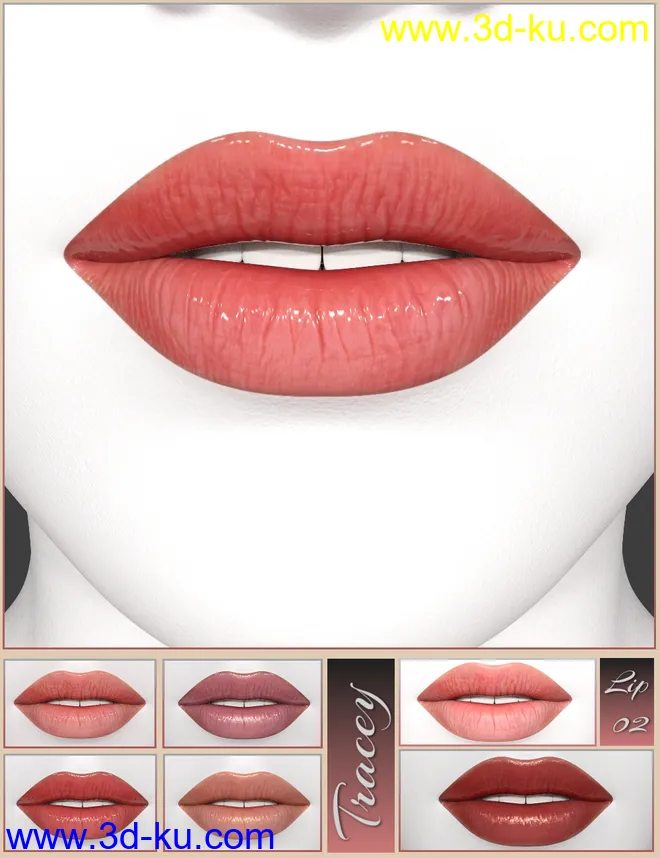Merchant Resource Lips 1 for Genesis 8 Female模型的图片1
