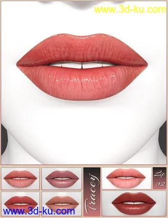 3D打印模型Merchant Resource Lips 1 for Genesis 8 Female的图片