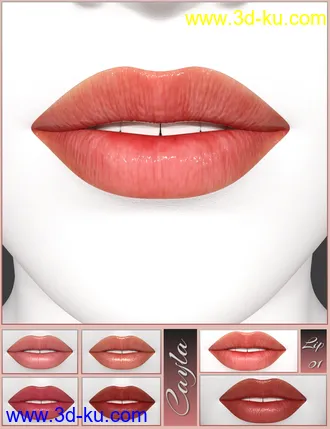 3D打印模型Merchant Resource Lips 1 for Genesis 8 Female的图片