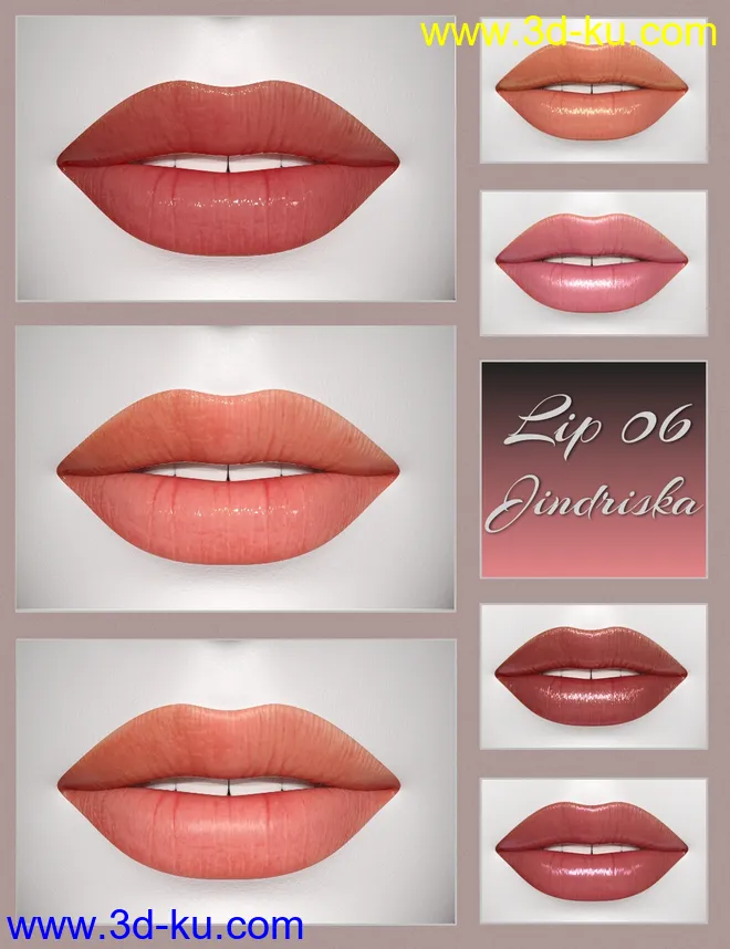 Merchant Resource Lips 1 for Genesis 8 Female模型的图片6