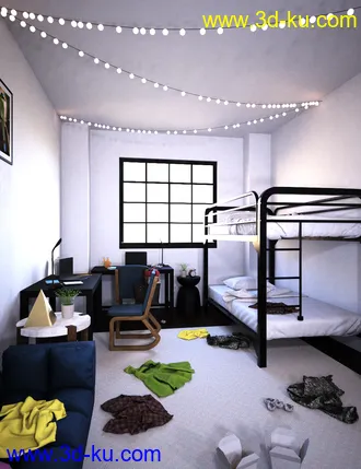3D打印模型Messy Dorm的图片