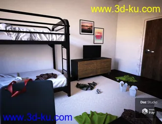 3D打印模型Messy Dorm的图片