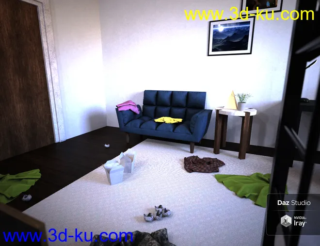 Messy Dorm模型的图片6