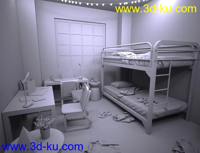 Messy Dorm模型的图片8