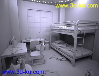 3D打印模型Messy Dorm的图片