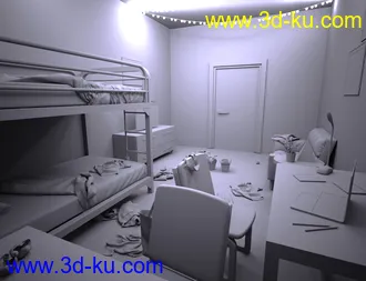 3D打印模型Messy Dorm的图片