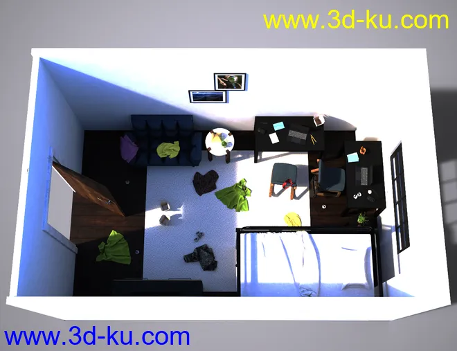 Messy Dorm模型的图片10