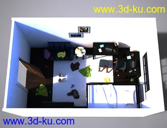 3D打印模型Messy Dorm的图片