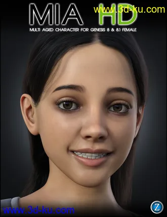 3D打印模型Mia HD for Genesis 8 and 8.1 Female的图片