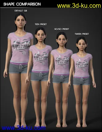 3D打印模型Mia HD for Genesis 8 and 8.1 Female的图片