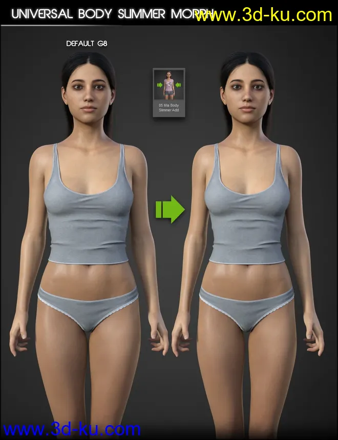 Mia HD for Genesis 8 and 8.1 Female模型的图片8