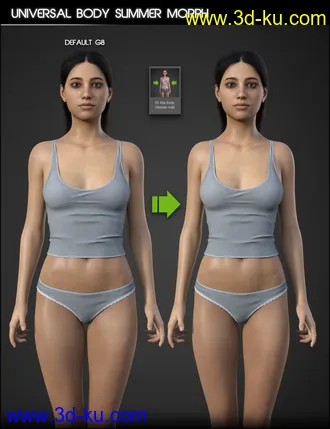 3D打印模型Mia HD for Genesis 8 and 8.1 Female的图片