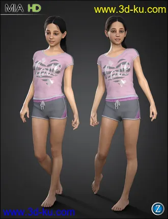 3D打印模型Mia HD for Genesis 8 and 8.1 Female的图片