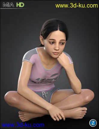 3D打印模型Mia HD for Genesis 8 and 8.1 Female的图片