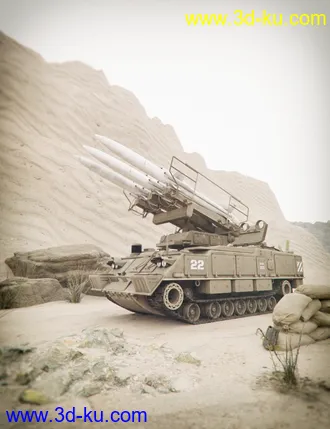 3D打印模型Missile Launcher SA-6的图片