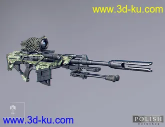 3D打印模型MKS Tactical Sniper Rifle and Poses的图片