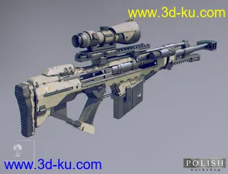 3D打印模型MKS Tactical Sniper Rifle and Poses的图片