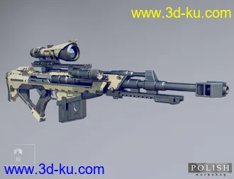 3D打印模型MKS Tactical Sniper Rifle and Poses的图片