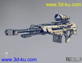 3D打印模型MKS Tactical Sniper Rifle and Poses的图片