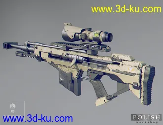 3D打印模型MKS Tactical Sniper Rifle and Poses的图片