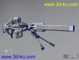 3D打印模型MKS Tactical Sniper Rifle and Poses的图片