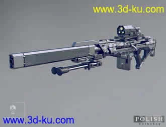 3D打印模型MKS Tactical Sniper Rifle and Poses的图片