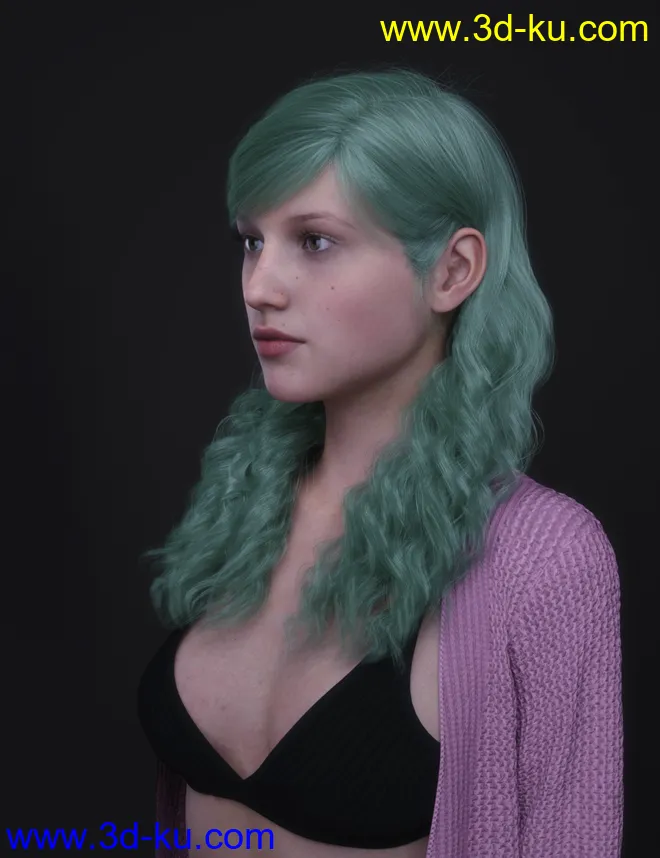 Mnn Hairs for Genesis 8 and 8.1 Females模型的图片2