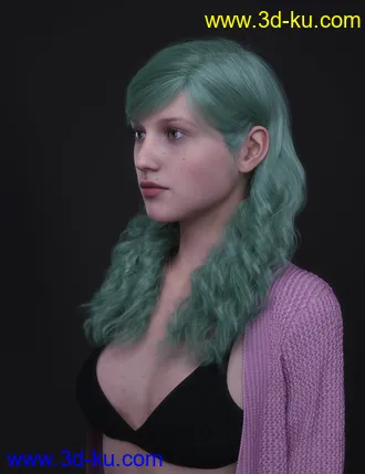 3D打印模型Mnn Hairs for Genesis 8 and 8.1 Females的图片