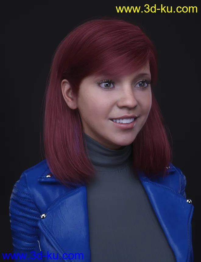 Mnn Hairs for Genesis 8 and 8.1 Females模型的图片3