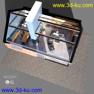 3D打印模型Modern Barn Conversion Interior的图片