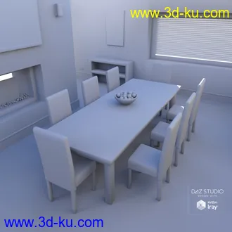 3D打印模型Modern Barn Conversion Interior的图片