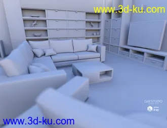 3D打印模型Modern Barn Conversion Interior的图片