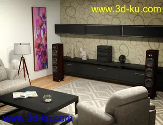 3D打印模型Modern House 2 Props 2的图片
