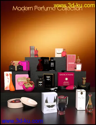 3D打印模型Modern Perfume Collection的图片