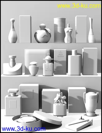 3D打印模型Modern Perfume Collection的图片