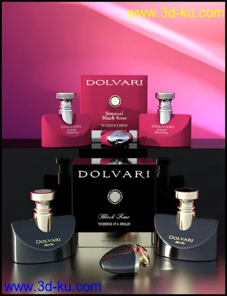3D打印模型Modern Perfume Collection的图片
