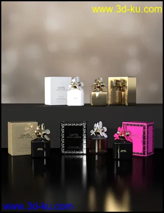 3D打印模型Modern Perfume Collection的图片