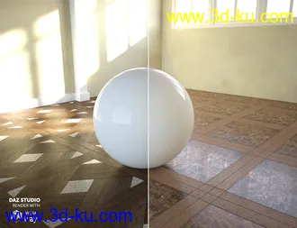3D打印模型Modular Parquet Stone - Iray Shaders的图片