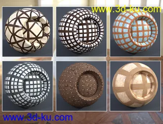 3D打印模型Modular Parquet Stone - Iray Shaders的图片