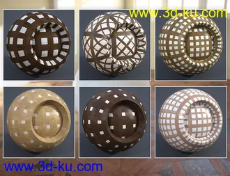 3D打印模型Modular Parquet Stone - Iray Shaders的图片
