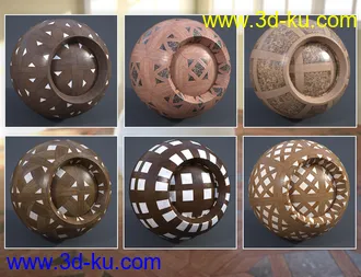 3D打印模型Modular Parquet Stone - Iray Shaders的图片