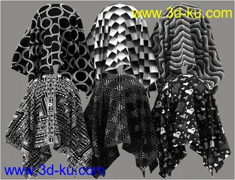 3D打印模型Monochrome Iray Shaders 01 - Merchant Resource的图片