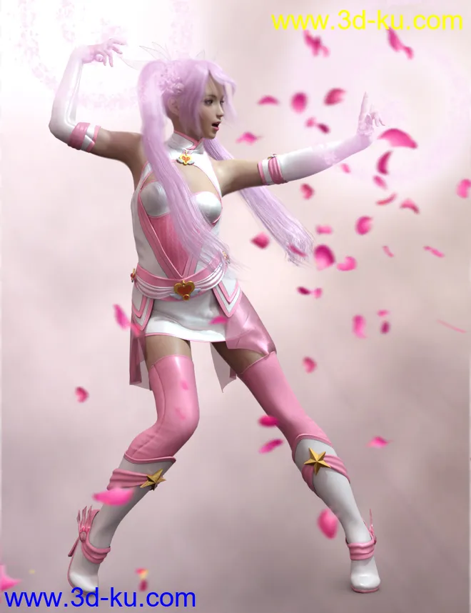 Moon Child Poses for Genesis 8 and 8.1 Females模型的图片1