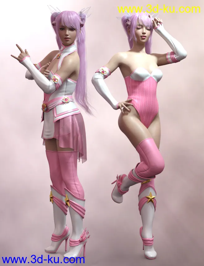 Moon Child Poses for Genesis 8 and 8.1 Females模型的图片3