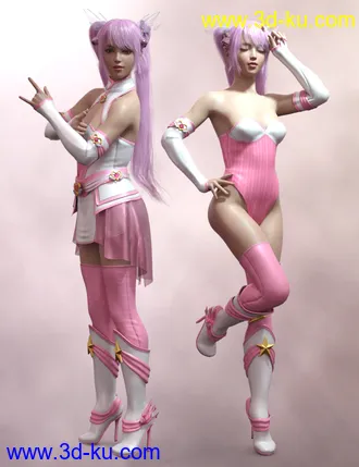 3D打印模型Moon Child Poses for Genesis 8 and 8.1 Females的图片