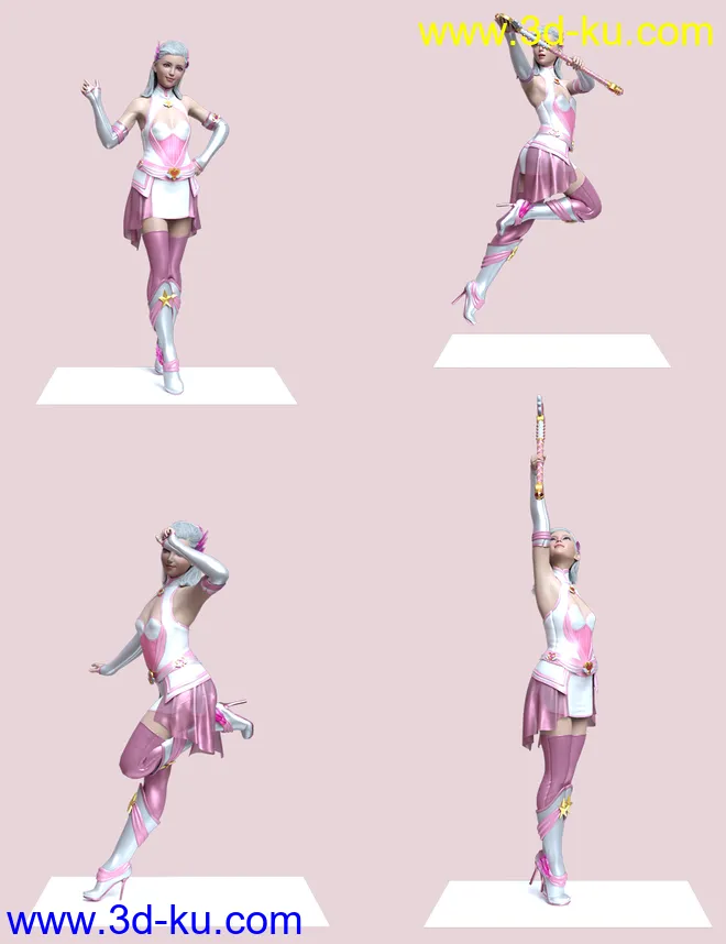 Moon Child Poses for Genesis 8 and 8.1 Females模型的图片4