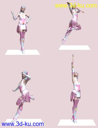 3D打印模型Moon Child Poses for Genesis 8 and 8.1 Females的图片
