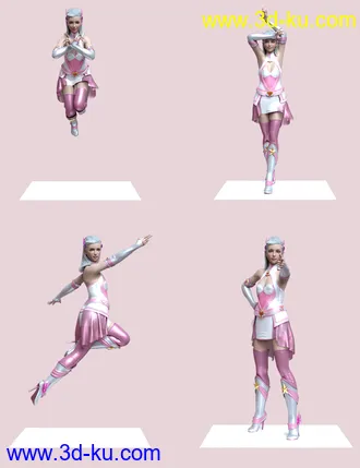 3D打印模型Moon Child Poses for Genesis 8 and 8.1 Females的图片