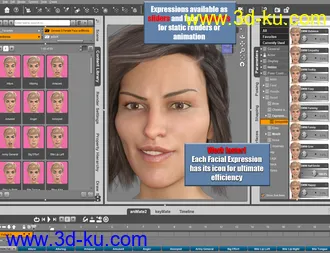 3D打印模型More Genesis 8 Female(s) Expressions & Face aniBlocks的图片